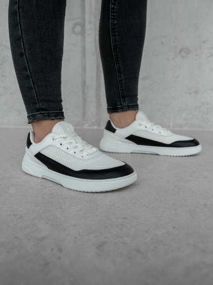 Barefoot Sneakers Barebarics Vaporo - White & Black