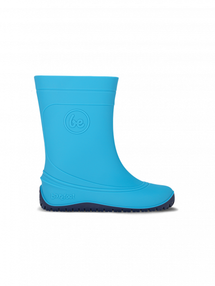Kids Barefoot Rain Boots Be Lenka Pudds - Aqua Blue